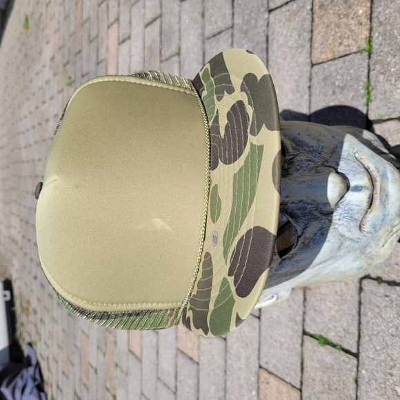 Green Camo Truckers Hat. Vintage. Excellent Condition. Woodland. Baseball Cap - Picture 3 of 8